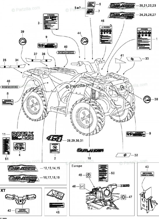 704900998 Ротакс 400 DECAL