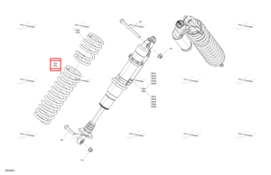 Legion красный компрессионный пружина Can-Am 706205768