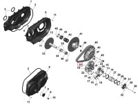 420280836 Шкив щека ведущего вариатора подвижный для квадроциклов Can-Am OUTLANDER G3