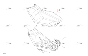 Сиденье крышка модель Neo жёлтый Ski-Doo 510007531