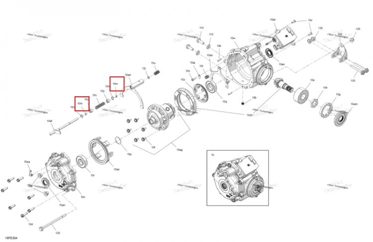 Кольцо наружный вал Can-Am Outlander 4x4 XT 1000R (2025) (715900719)