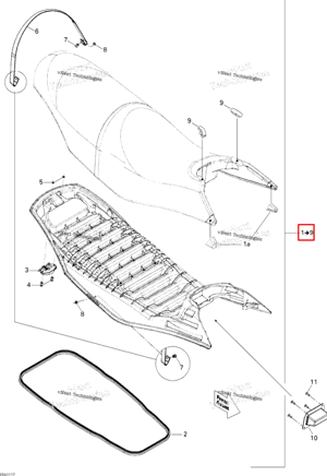 Сиденье в сборе Sea-Doo 269002081