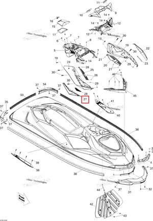 Правый передний Cosmetic Sea-Doo 291003342