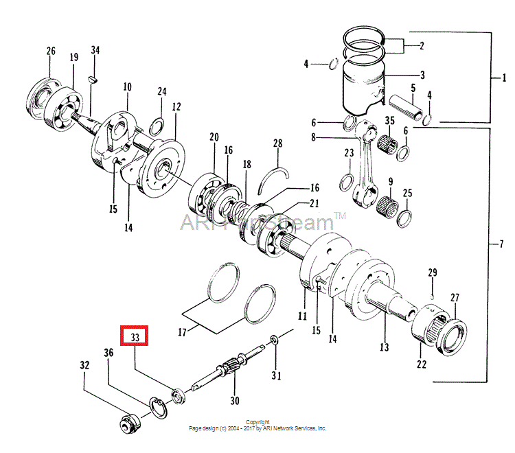 3007-431 Сальник помпы масляный Arctic Cat SEAL, OIL