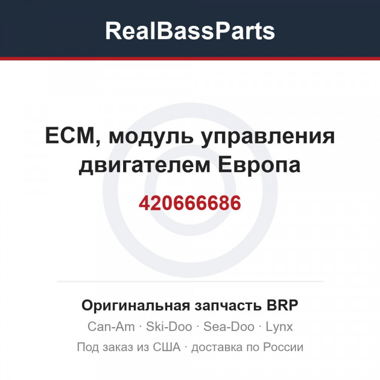 420666686 ECM, модуль управления двигателем Европа