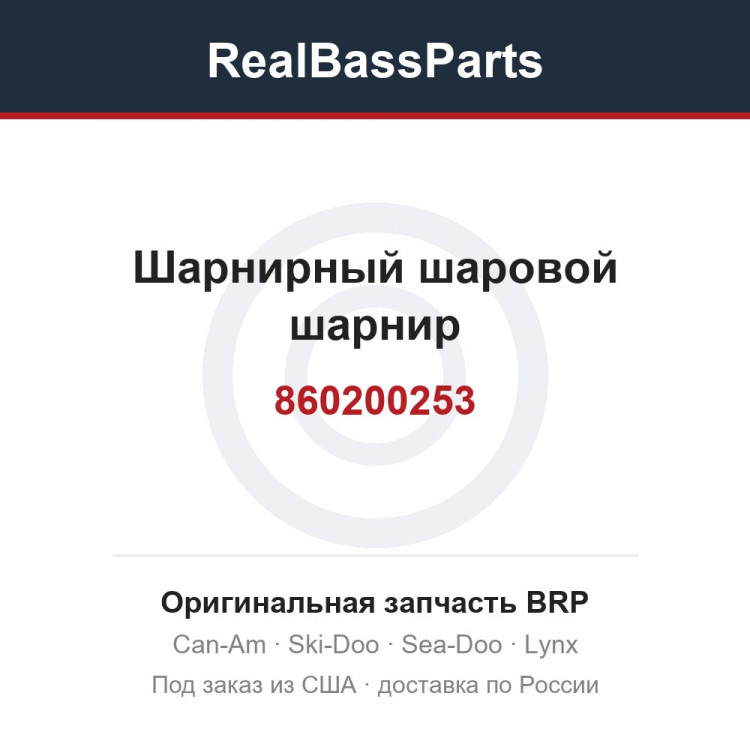 860200253 Шарнирный шаровой шарнир