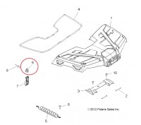 7081737 Петля защелки замка кофра для квадроциклов Polaris Sportsman 500/800/Ranger 800 6X6 7081609