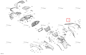 Правый передний капот модель глубокий чёрный Ski-Doo 517307746