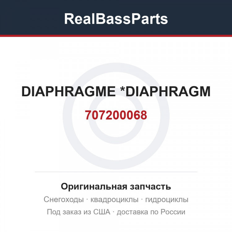707200068 DIAPHRAGME     *DIAPHRAGM