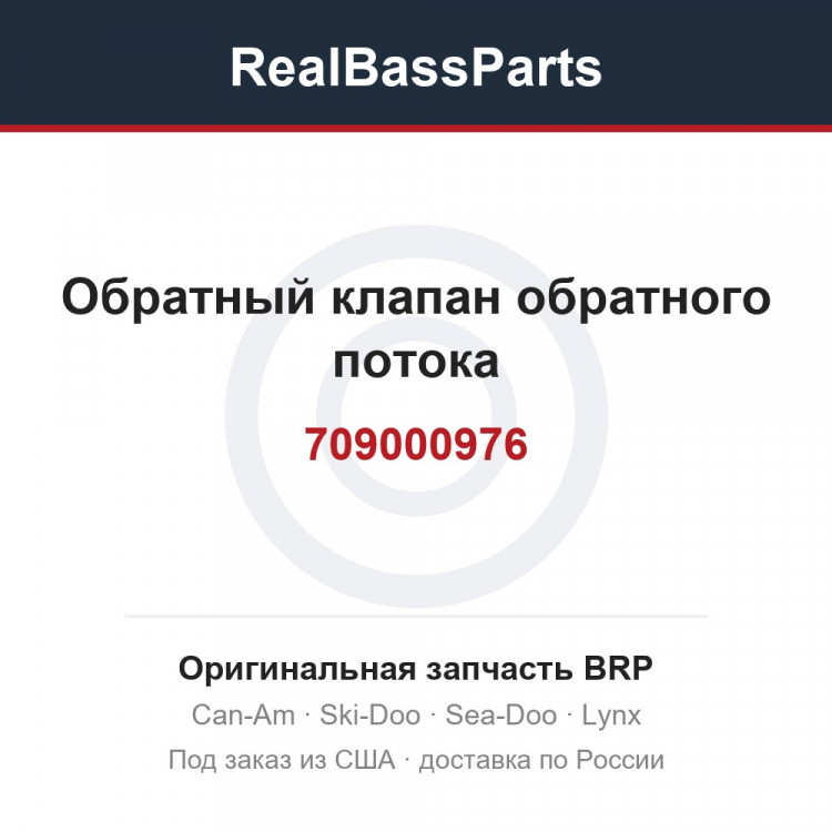 709000976 Обратный клапан обратного потока