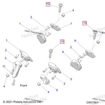 7521007 Винт шестигранный фланцевый M10 X1 5 X40 DP SEM P85