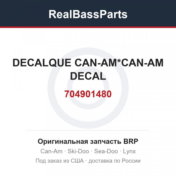 704901480 DECALQUE CAN-AM*CAN-AM DECAL