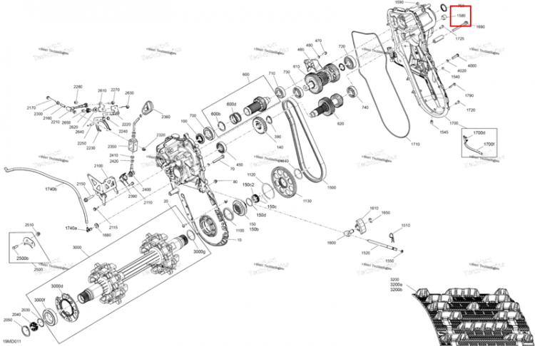 Nylon заглушка Ski-Doo Expedition 850 E-TEC SE (2024) (267001113)