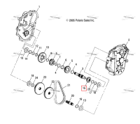 Шестерня 18 T Polaris Widetrak LX (2006) (3233515)