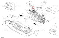 Двойной каркас гайка в сборе Sea-Doo RXT (2016) (291002755)