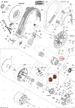 Кулачок в сборе Ski-Doo 417127190
