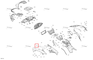 Левый передний капот модель Neo жёлтый Ski-Doo 517308389