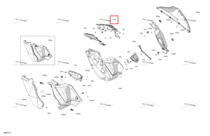 Правый капот решётка Ski-Doo 517308074