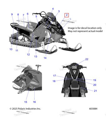7202775 Наклейка капот RMK