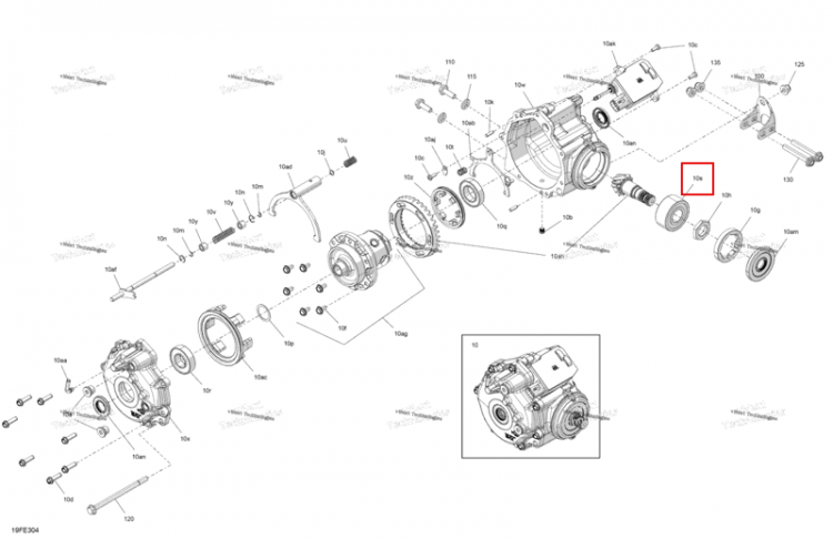 Шарикоподшипник Can-Am Outlander 4x4 XT 1000R (2025) (715900721)