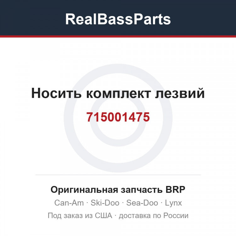 715001475 Носить комплект лезвий