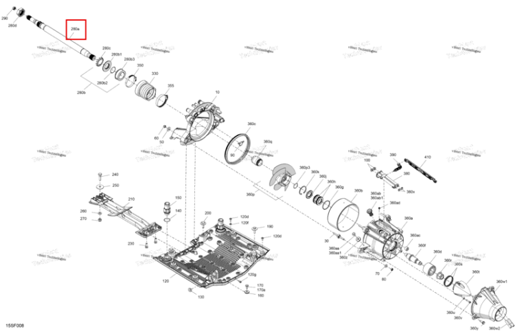 Propeller вал Sea-Doo GTX 325 Limited (2026) (271002280)