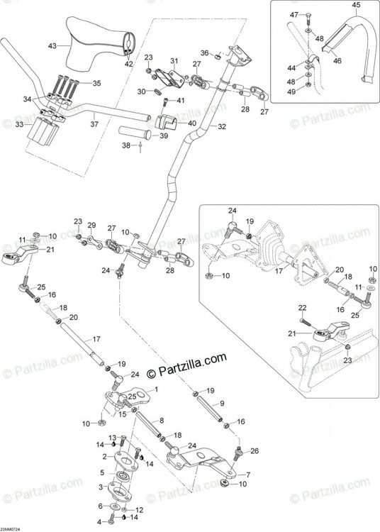 605351468 BARRE ACCOU.   *TIE ROD UPPER  Тяга рулевая