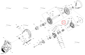 Sheave ведущий вариатор Sliding в сборе ab to 10 abh Ski-Doo 417224811