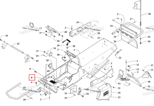 Багажник облицовка 36 Ski-Doo 0706-371