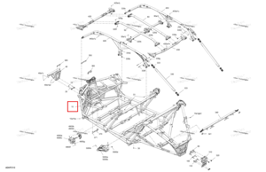 Чёрный рама комплект Can-Am 715011345