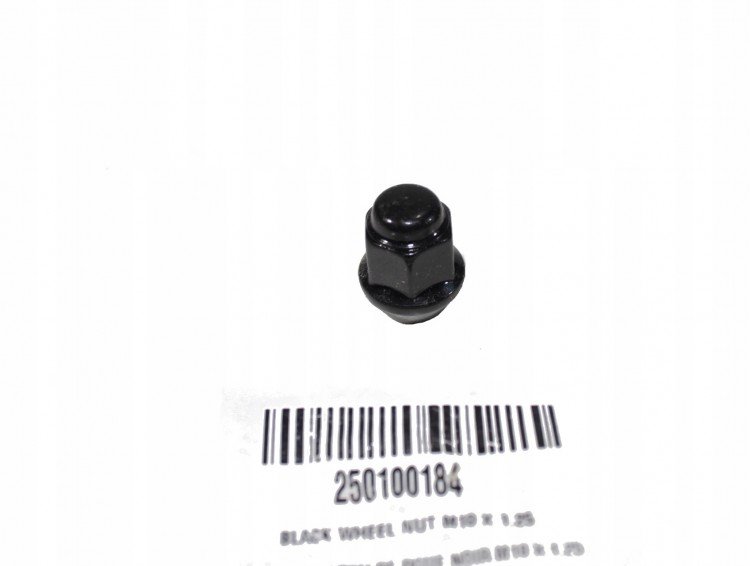 250100184 BLACK WHEEL NUT M10 X 1.25 Гайка колесная, черная M10 X 1.25