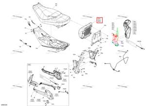 Спинка крышка Ski-Doo 510007956