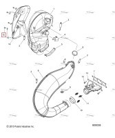 Винт 1/4 20 X1 / 2, TFM HW M Polaris 800 AXYS Pro RMK LE 155 (2017) (7518490)
