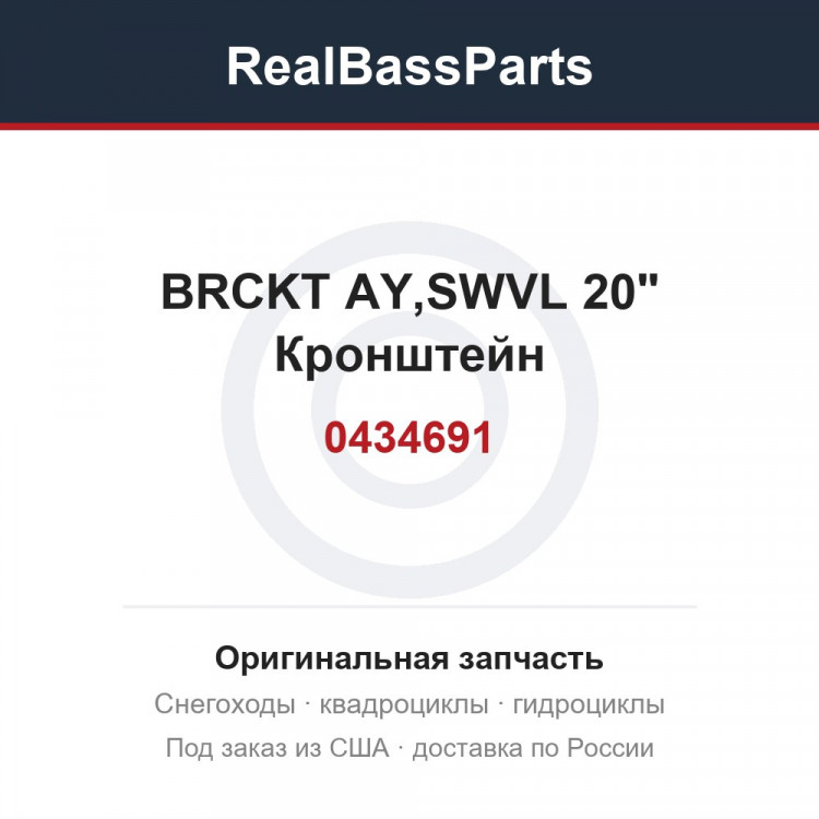 0434691 BRCKT AY,SWVL 20"  Кронштейн