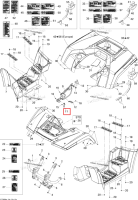 Двигатель крышка опора Can-Am Outlander MAX 800 XT (2008) (705002666)