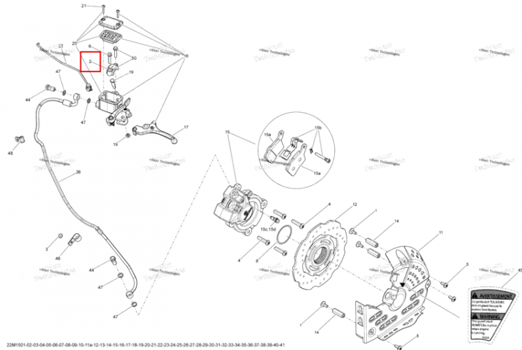 Хомут Ski-Doo Summit SP 800R E-TEC XM 154 (2015) (219800081)