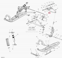 Рычаг верхний правый Ski-Doo Summit T3 RH ARM 505073435