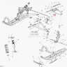 Рычаг верхний правый Ski-Doo Summit T3 RH ARM 505073435