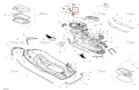 INSIDE крышка Sea-Doo RXT (2016) (291002762)