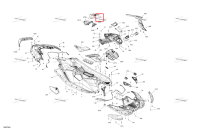 Can Am красный передний консоль облицовка Sea-Doo Spark 900 ACE Base (2026) (291005956)
