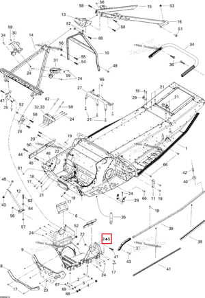 Поперечный Member Ski-Doo 518325025