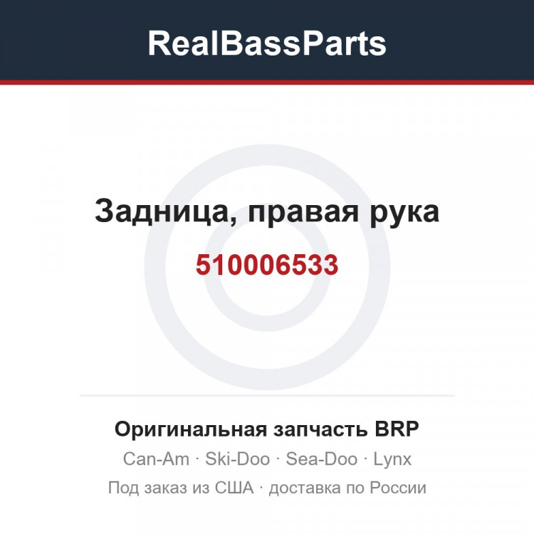510006533 Задница, правая рука