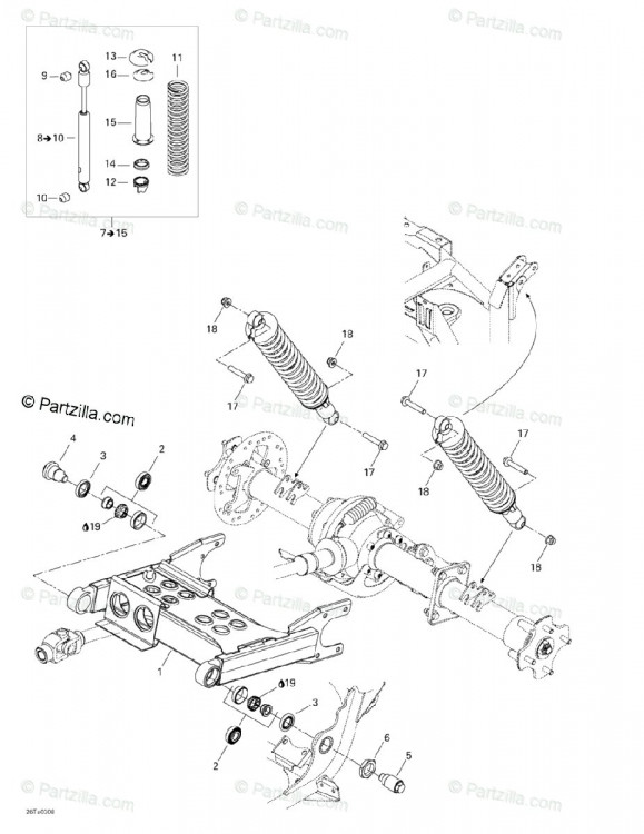 706000235 AMORTISSEUR AR.*SHOCK-REAR