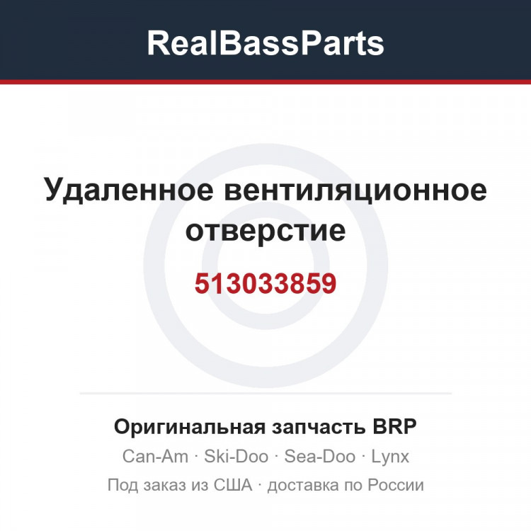 513033859 Удаленное вентиляционное отверстие