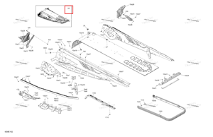 Шасси тоннель блок 154 a39 Ski-Doo 415130857
