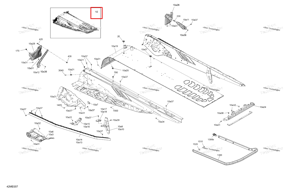 Шасси тоннель блок 146 a39 Ski-Doo 415130825