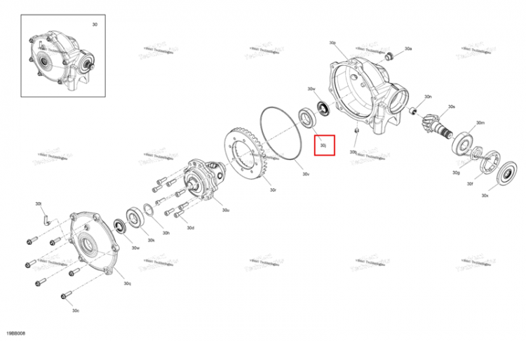 Шарикоподшипник Can-Am Commander 1000R EFI DPS (2022) (705402847)