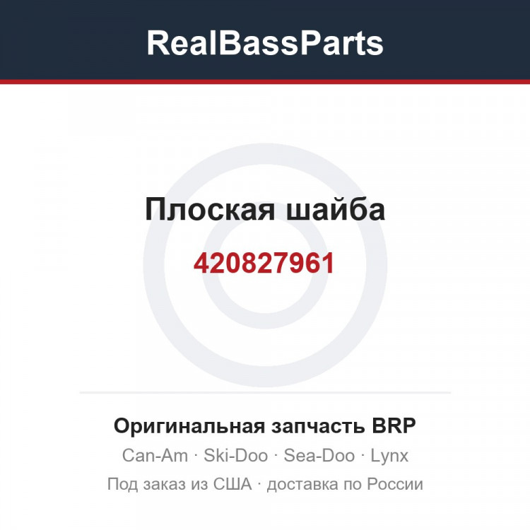 420827961 Плоская шайба
