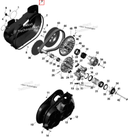 Вариатор воздушный направляющая Can-Am Maverick Turbo RR XRC (2022) (420212609)