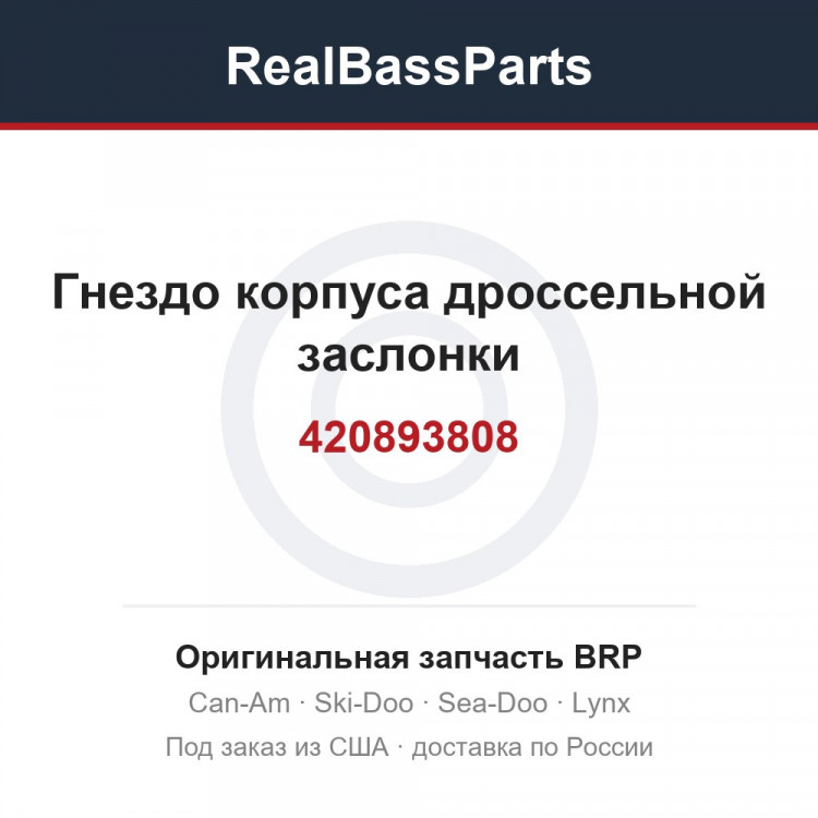 420893808 Гнездо корпуса дроссельной заслонки